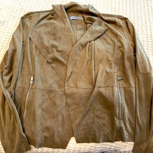Army green cardigan